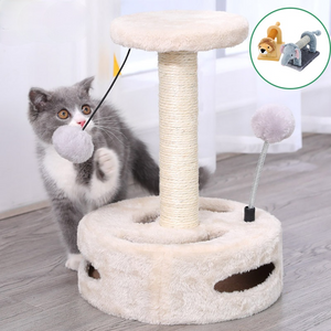 Pet cat scratching toy sisal climbing furniture cat interactive toys