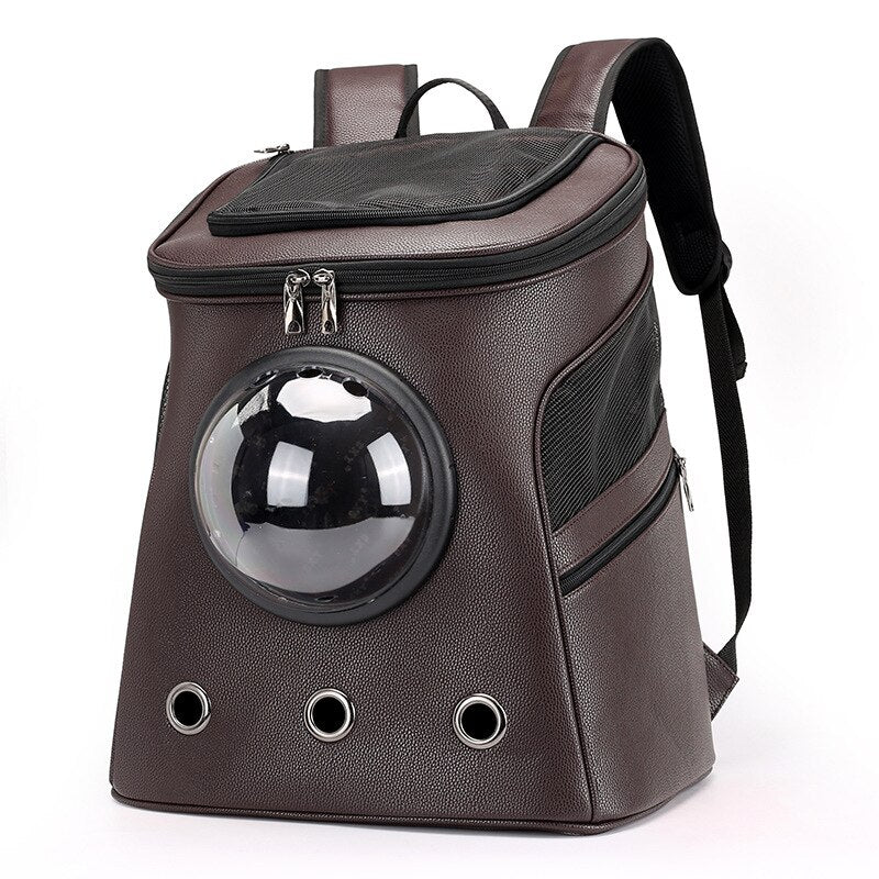 Big space solid color pet carrier backpack bag breathable