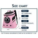 Big space solid color pet carrier backpack bag breathable