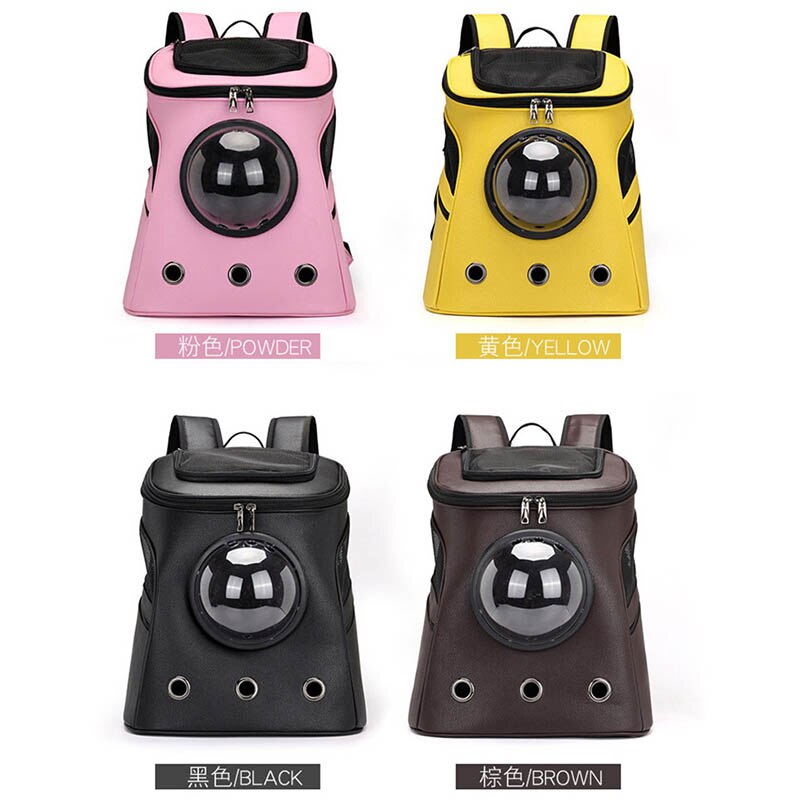 Big space solid color pet carrier backpack bag breathable
