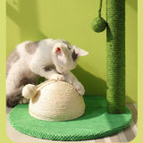 Cactus cat scratching post with sisal rope cat nest tree house