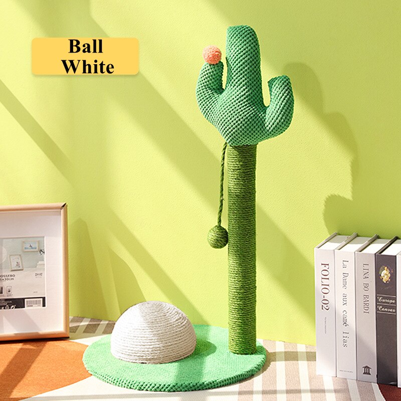 Cactus cat scratching post with sisal rope cat nest tree house