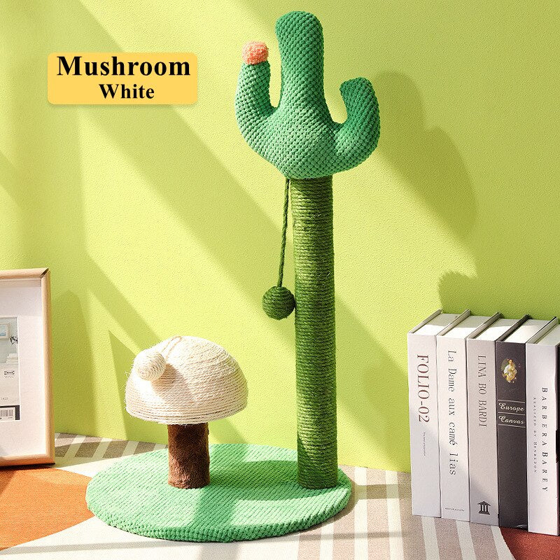 Cactus cat scratching post with sisal rope cat nest tree house