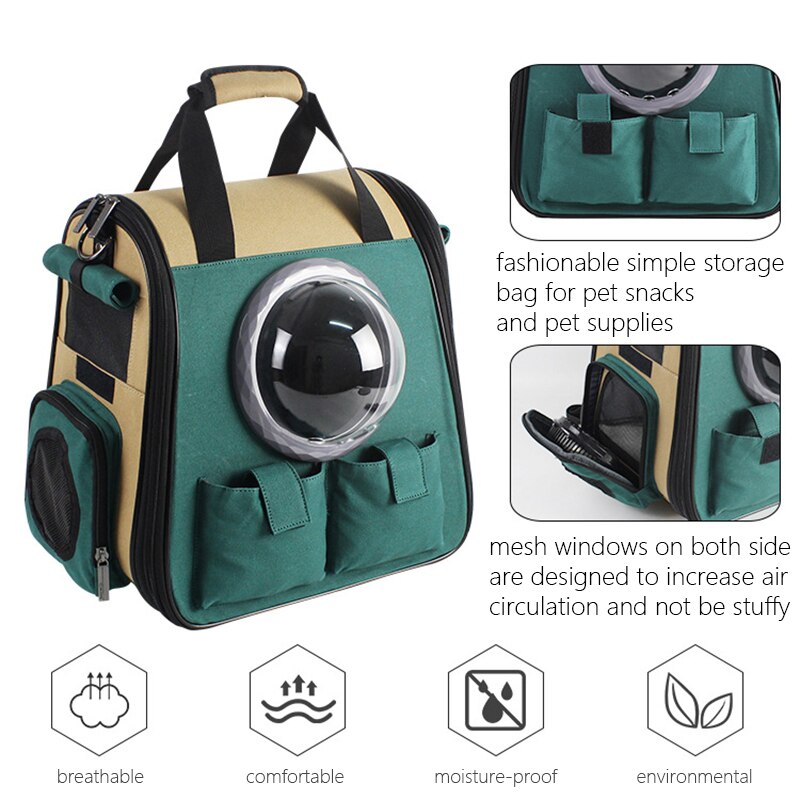 Cat canvas carrier puppy dog travel backpacks