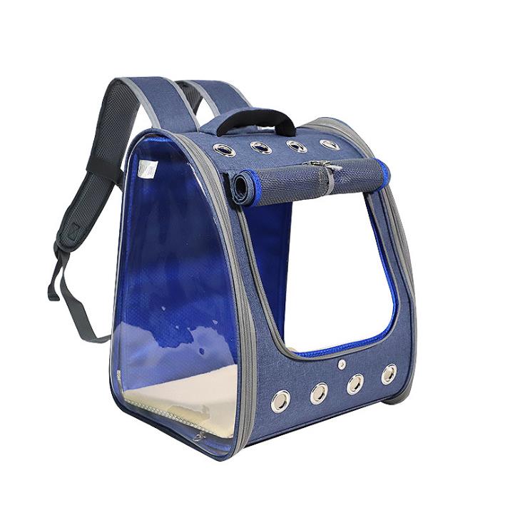 Cat carrier bag transparent pvc large capacity double shoulder backpack