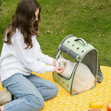 Cat carrier bag transparent pvc large capacity double shoulder backpack