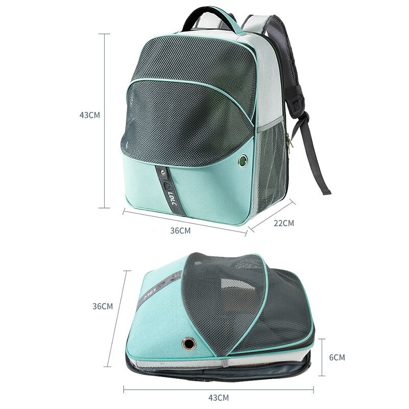 Cat carrying backpack breathable puppy dogs bags