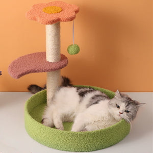 Cat Tree Cat Tower with Natural Sisal Scratching Post