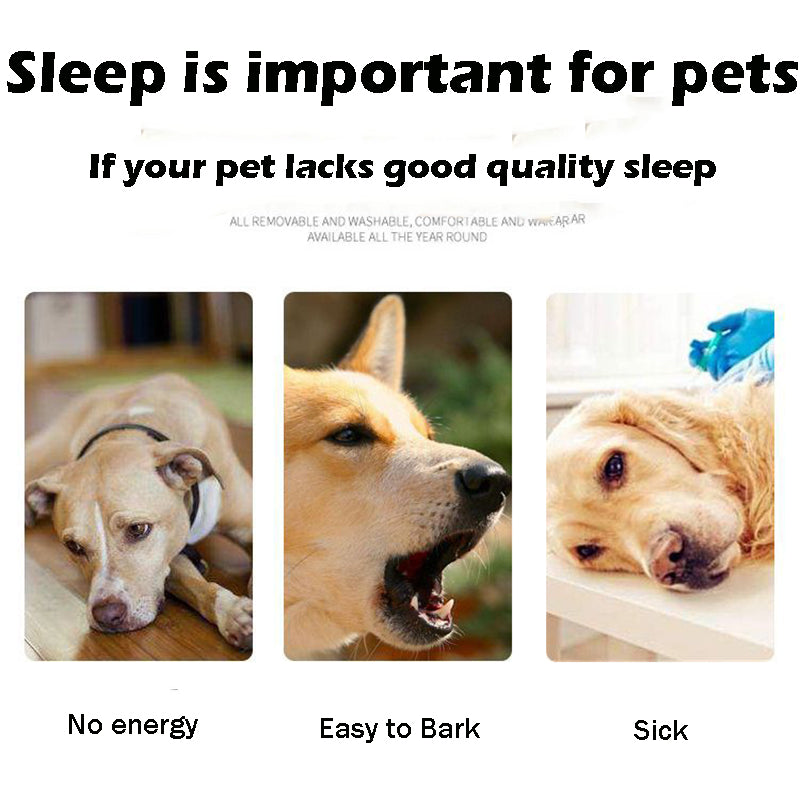 Nuopets Fuzzy nest dog bed Square Long Plush Pet Bed