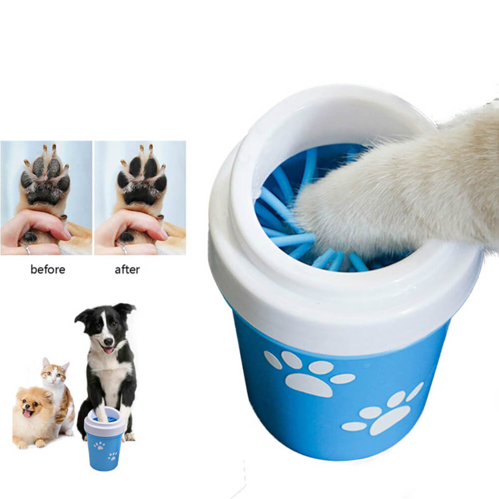Pet Paw Cleaner Washer Cup With Soft Bristles