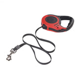 A Retractable Strong Nylon Dog Leash with Comfortable Hand Grip, One Button Brake, Pause & Lock - NuoPets