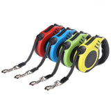 Retractable Strong Nylon Dog Leash with Comfortable Hand Grip, One Button Brake, Pause & Lock