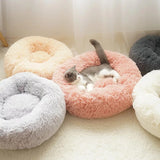 Nuopets Fuzzy Nest Calming Dog Bed Anti Anxiety Long Plush Pet Bed