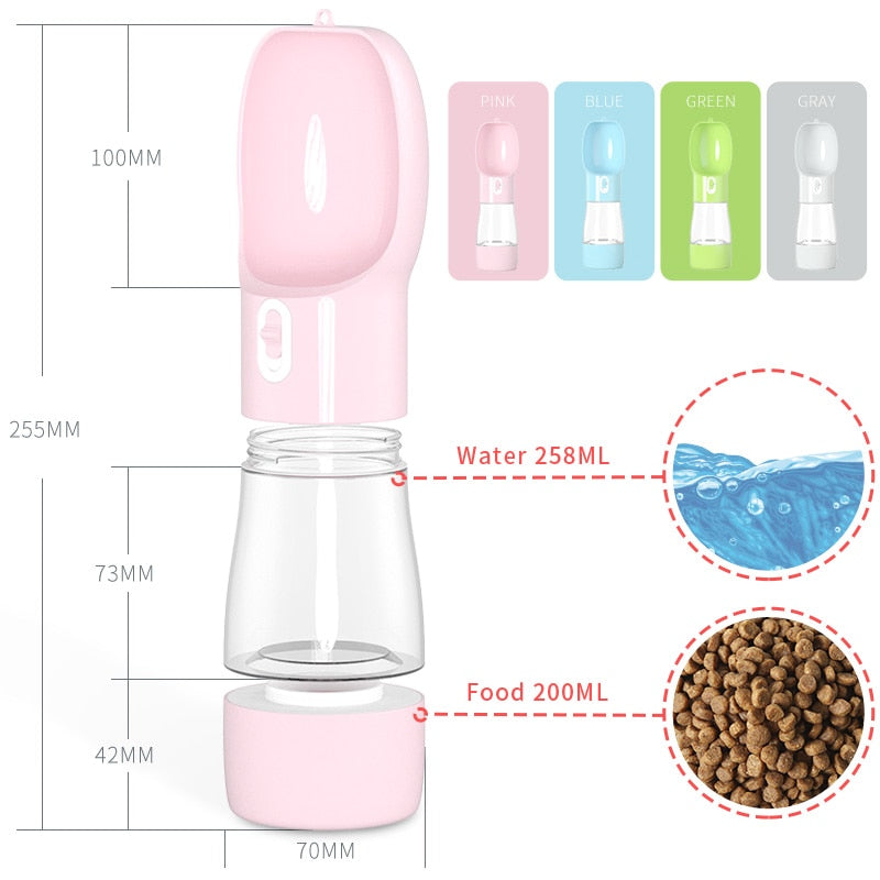 Nuopets Pet Water Bottle Portable Outdoor Travel Water feeder