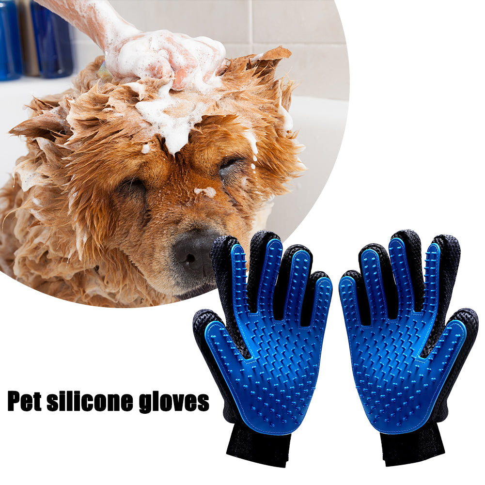 Efficient Deshedding Pet Hair Grooming Brush Glove - Perfect for Dogs & Cats with Long & Short Fur - NuoPets