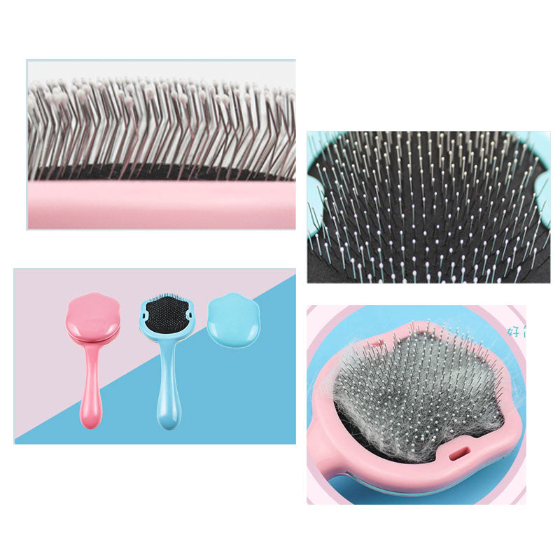 Cat Paw Grooming Comb, An Undercoat Pin Rake Brush for Pets' Hair Shedding - NuoPets