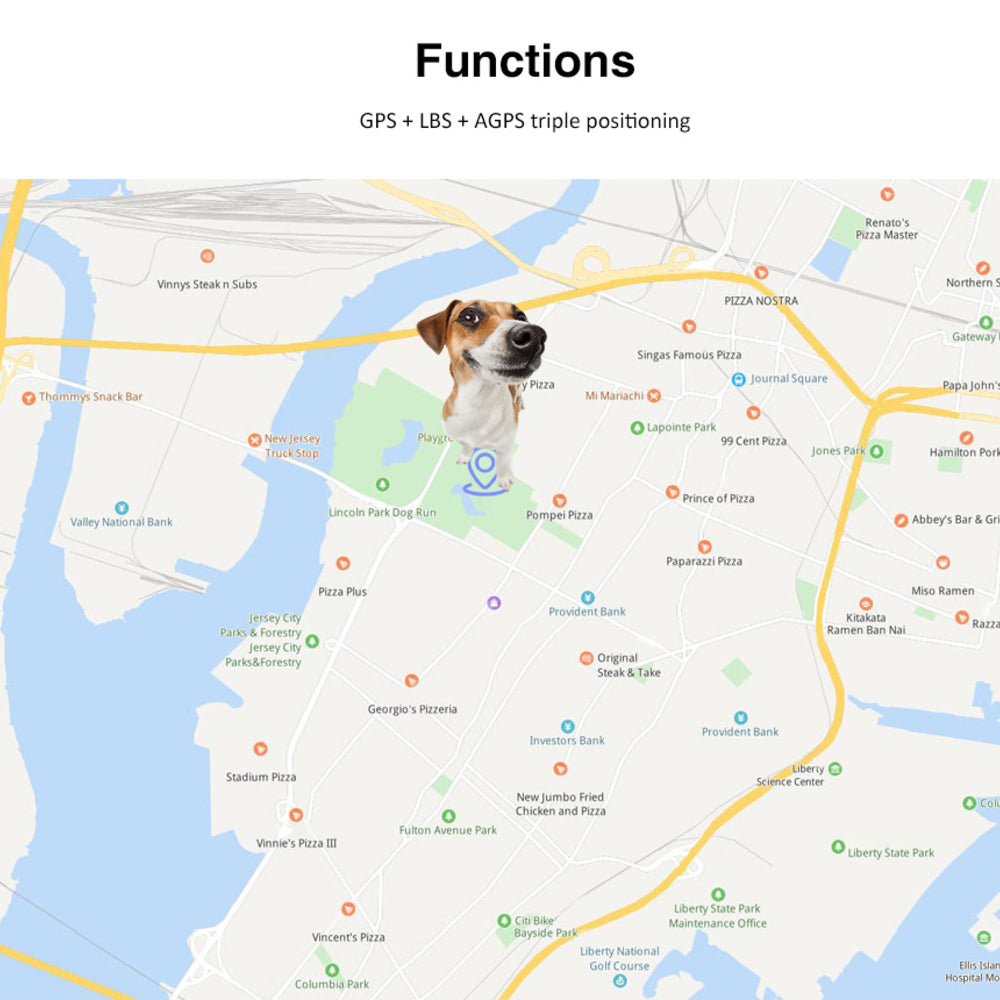 Pet GPS Tracker, Tracking Collar Device Waterproof Suitable For Dogs and Cats - NuoPets