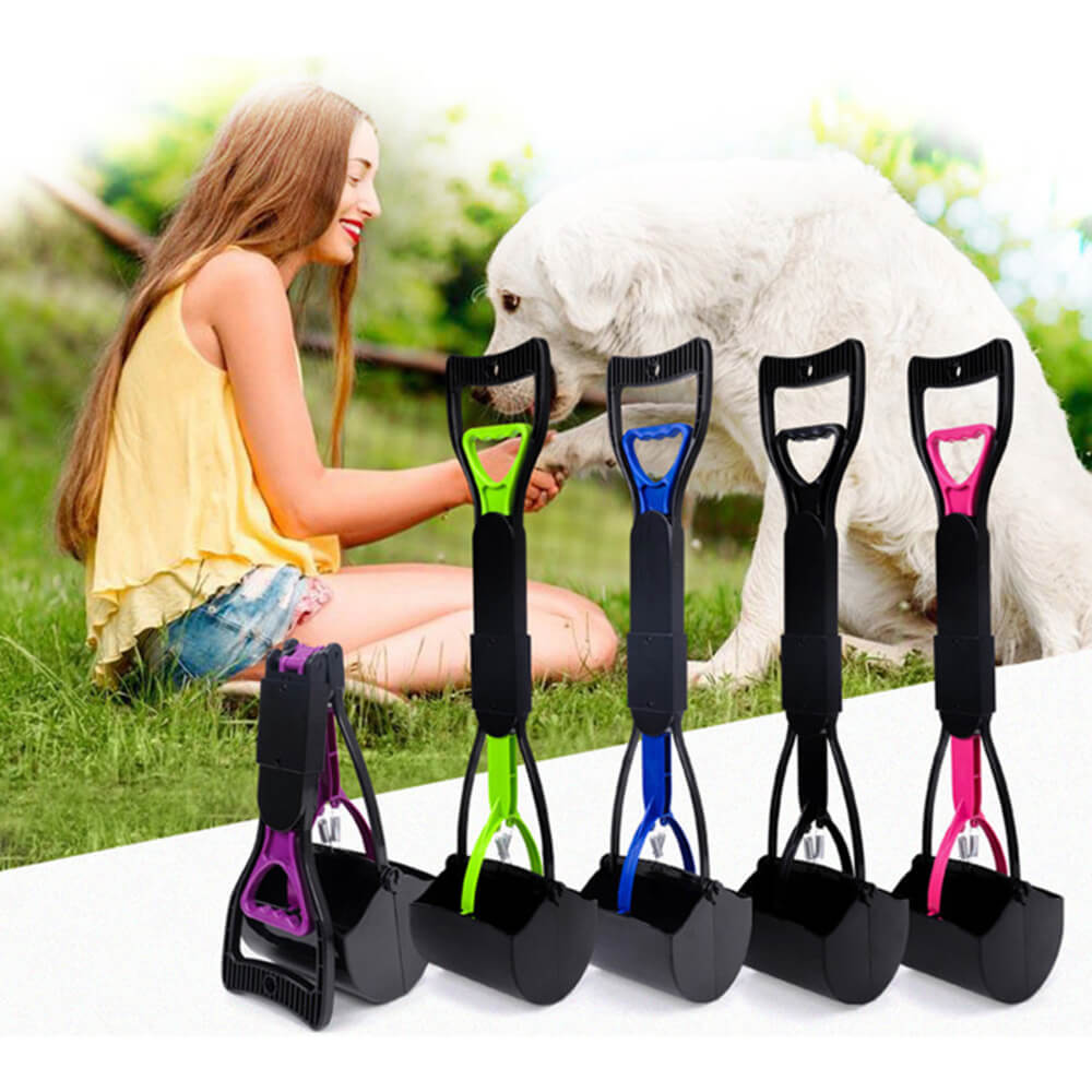 Waste & Pet Pooper Scooper For Dogs & Cats Both Foldable, Durable Spring For Easy Grass and Gravel Pick Up