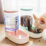 Pets Automatic Self-Dispensing Gravity Pet Feeder and Waterer for Dogs & Cats