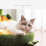 Pet Cat Dog Bed House for Cats Indoor Warm Frog Small Dog Sleep Mat