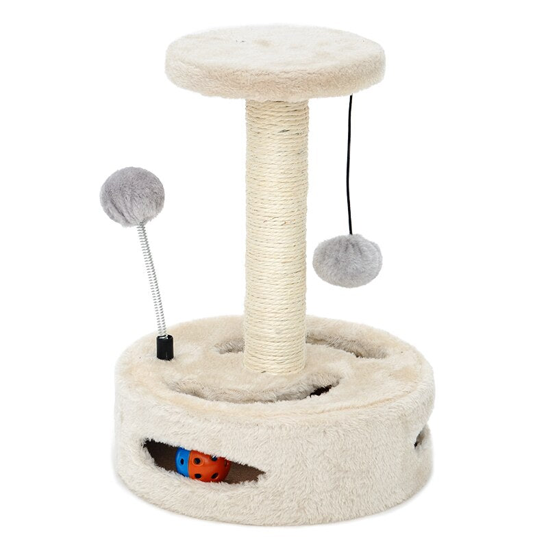 Pet cat scratching toy sisal climbing furniture cat interactive toys