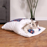 Cat Bed Removable Warm Cat Sleeping Bag Deep Sleep