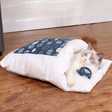 Cat Bed Removable Warm Cat Sleeping Bag Deep Sleep