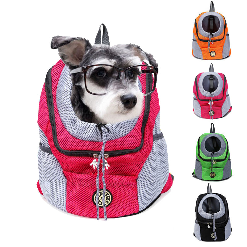 Front bag mesh pet carrier travel backpack