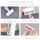 NuoPets Pet Hair Removel Roller Remover Cleaning Brush Fur Removing Dog Cat Animals Hair Brush