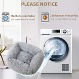 Nuopets Fuzzy nest dog bed Square Long Plush Pet Bed