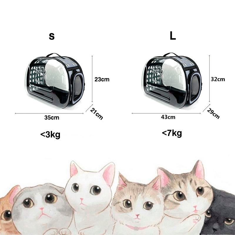 Pet Carrier Transparent Travel Bag