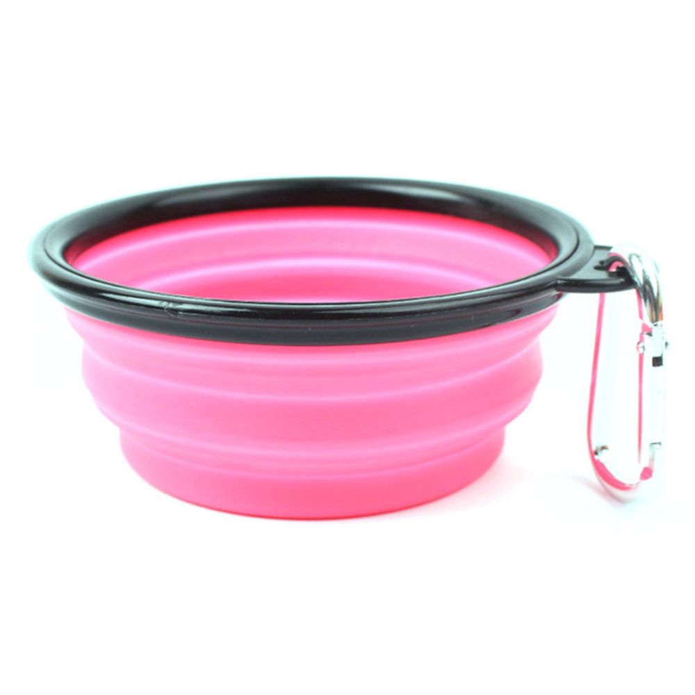 Collapsible Dog Bowl For Food & Water. A Fordable Travel Pet Bowl with Carabiners - NuoPets