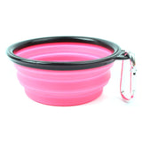 Collapsible Dog Bowl For Food & Water. A Fordable Travel Pet Bowl with Carabiners - NuoPets