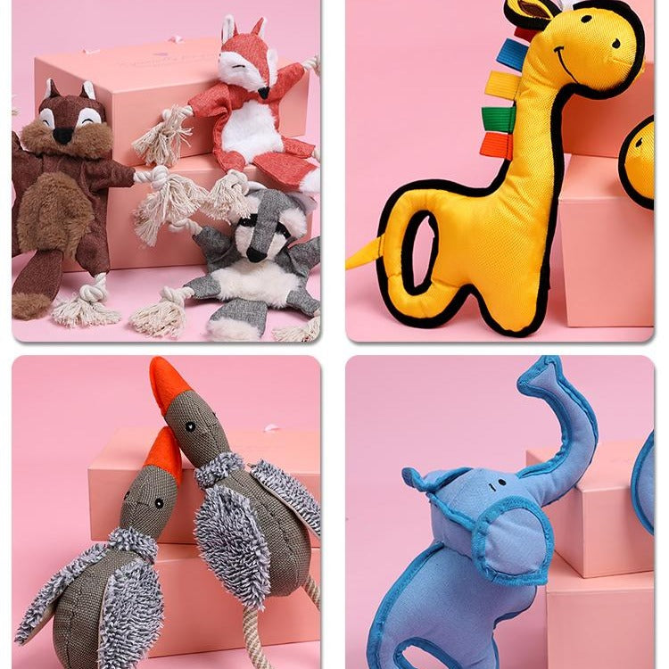 Nuopets Dog Squeaky Chew Toys Cat Toy Plush Pet Products