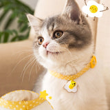 Nuopets Pet Collar Daisy Cat Neck Jewelry Bell