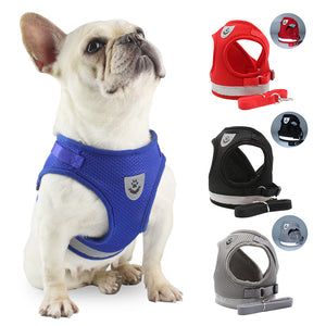 Pet Harness dog cat chest strap Reflective vest pet leash