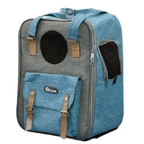 Nuopets Cat Carrier Bag Portable Canvas Backpack