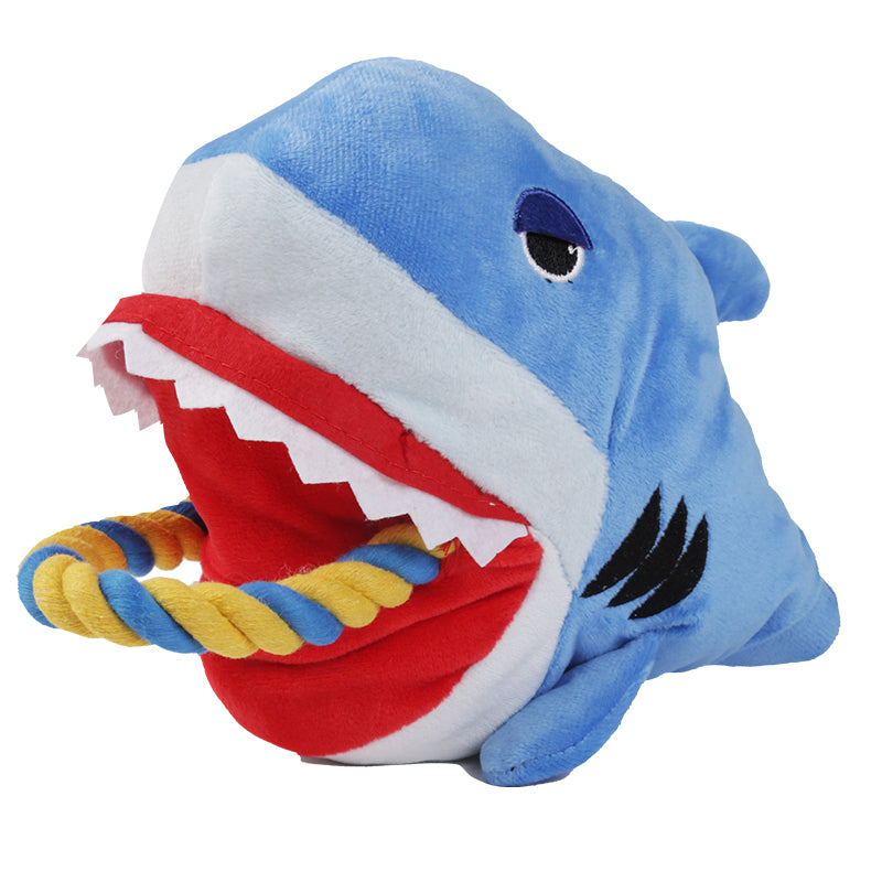Nuopets Dog Toy Shark Pet Plush Training Toy