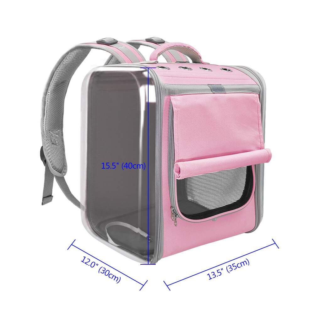 Pet cat carrier backpack breathable cat travel outdoor shoulder bag