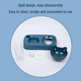 Pet Cat Elevated Bowls Durable Double Cat dog Bowls Raised Stand Cat Feeding