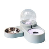Pet Dog Cat Bowl Fountain Automatic Food Water Feeder Container Dispenser