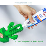 Nuopets Pet Toothbrush Chew Toy Doggy Brush Stick Soft Rubber dog Teeth Cleaning