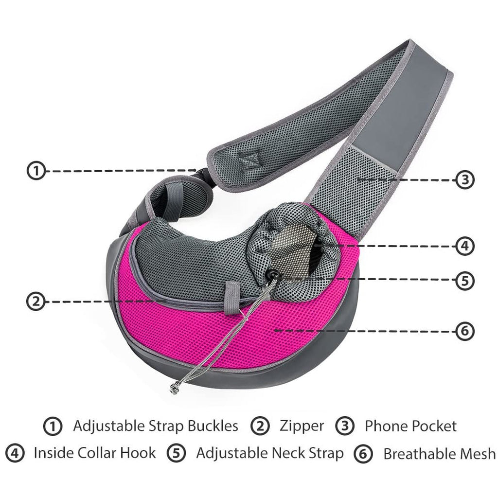 Nuopets hands-free pet carrier dog breathable pouch