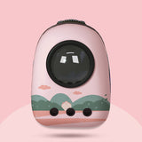 Nuopets pet backpack carrier bag portable with capsule oil painting series