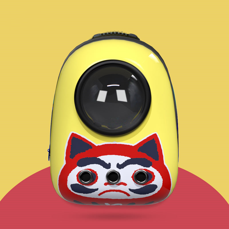 Nuopets pet backpack carrier bag portable with capsule oil painting series