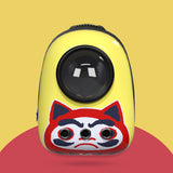 Nuopets pet backpack carrier bag portable with capsule oil painting series