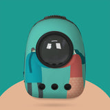 Nuopets pet backpack carrier bag portable with capsule oil painting series