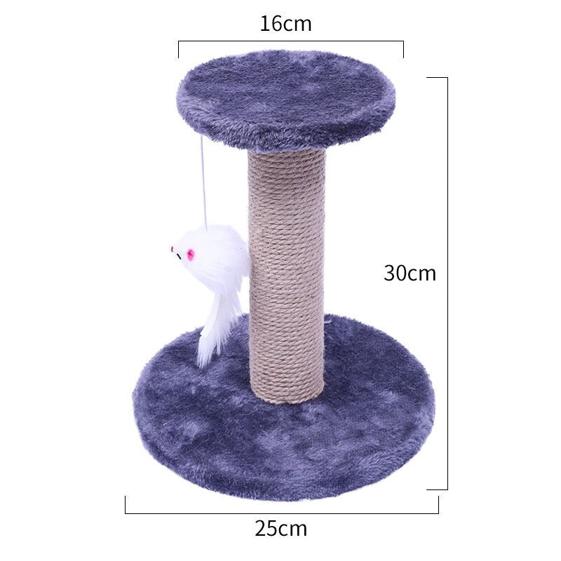 Cat tree cat tower with natural sisal scratching post for cats activity