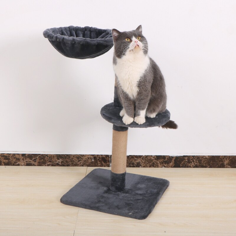 Cat tree cat tower with natural sisal scratching post for cats activity