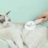 Self Cleaning Slicker Brush for Dog and Cat Removes Undercoat Tangled Hair Massages